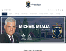 Tablet Screenshot of mealia.com